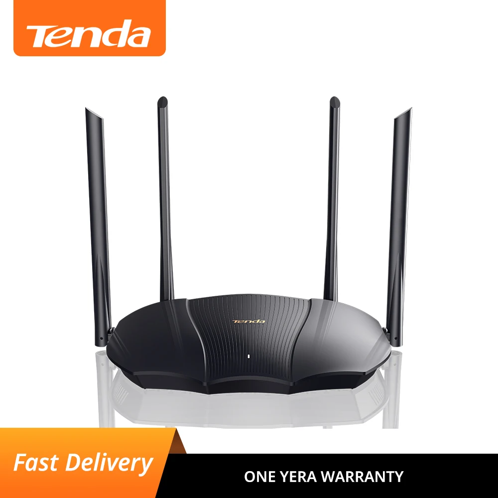 Беспроводной двухдиапазонный Wi-Fi роутер Tenda AX12 6 2 4G 5G 2976Mbs гигабитная частота WPA3
