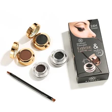 Подводка-гель для глаз с кисточкой легко носить макияж долговечный водонепроницаемый подводка для глаз Макияж Красота Женщины косметика подводка