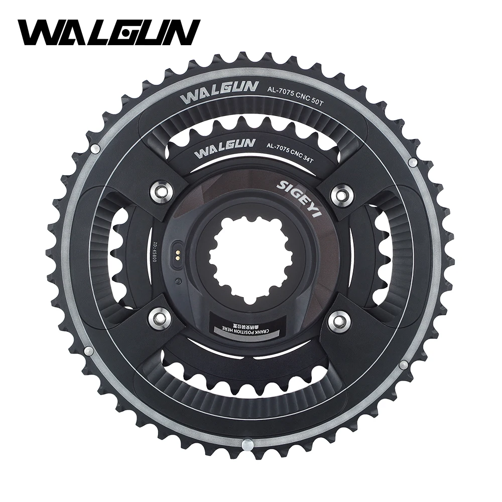 Walgun Sigeyi Powermeter Per Corona Doppia Bici Da Strada 110Bcd 50T 34T 52T 36T 53T 39T Guarnitura Per Bicicletta A 4 Bulloni Cadenza Misuratore Di P