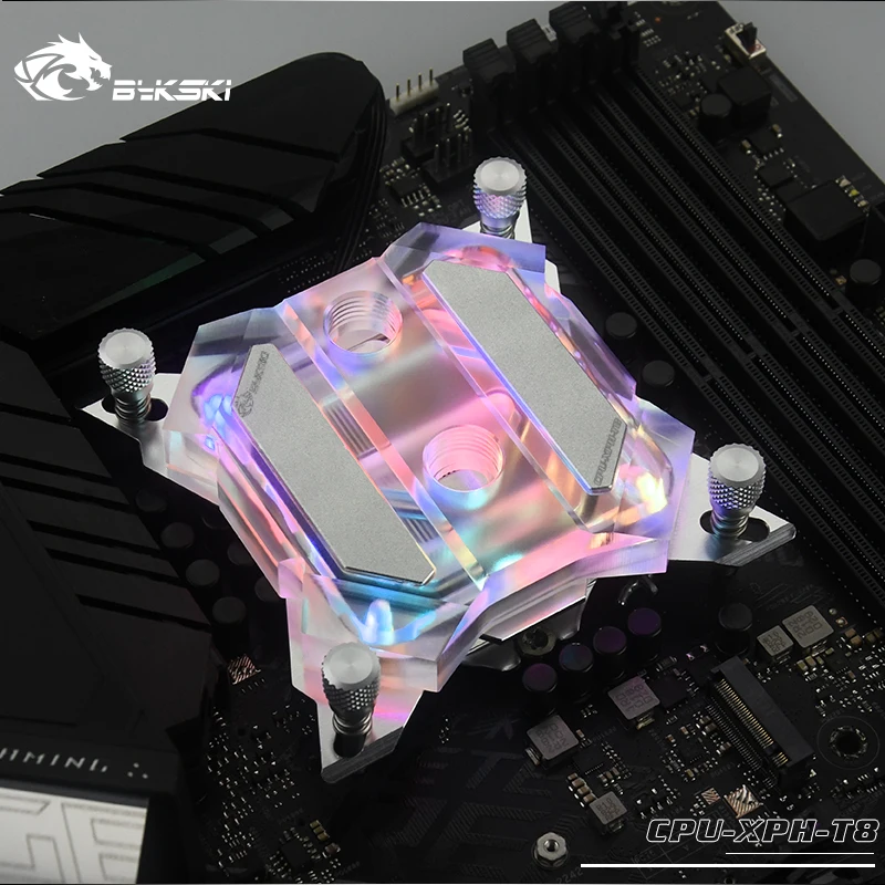 BYKSKI кулер для процессора подходит для INTEL LGA 1150 1151 1155 1156X99X299 cpu водоблок Aura ASUS MSI cpu-XPH-T8