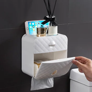 

1Pc Tissue Storage Rack Portable Simplicity Creative Waterproof Eco-friendly Roll Paper Rack for Kitchen Bathroom