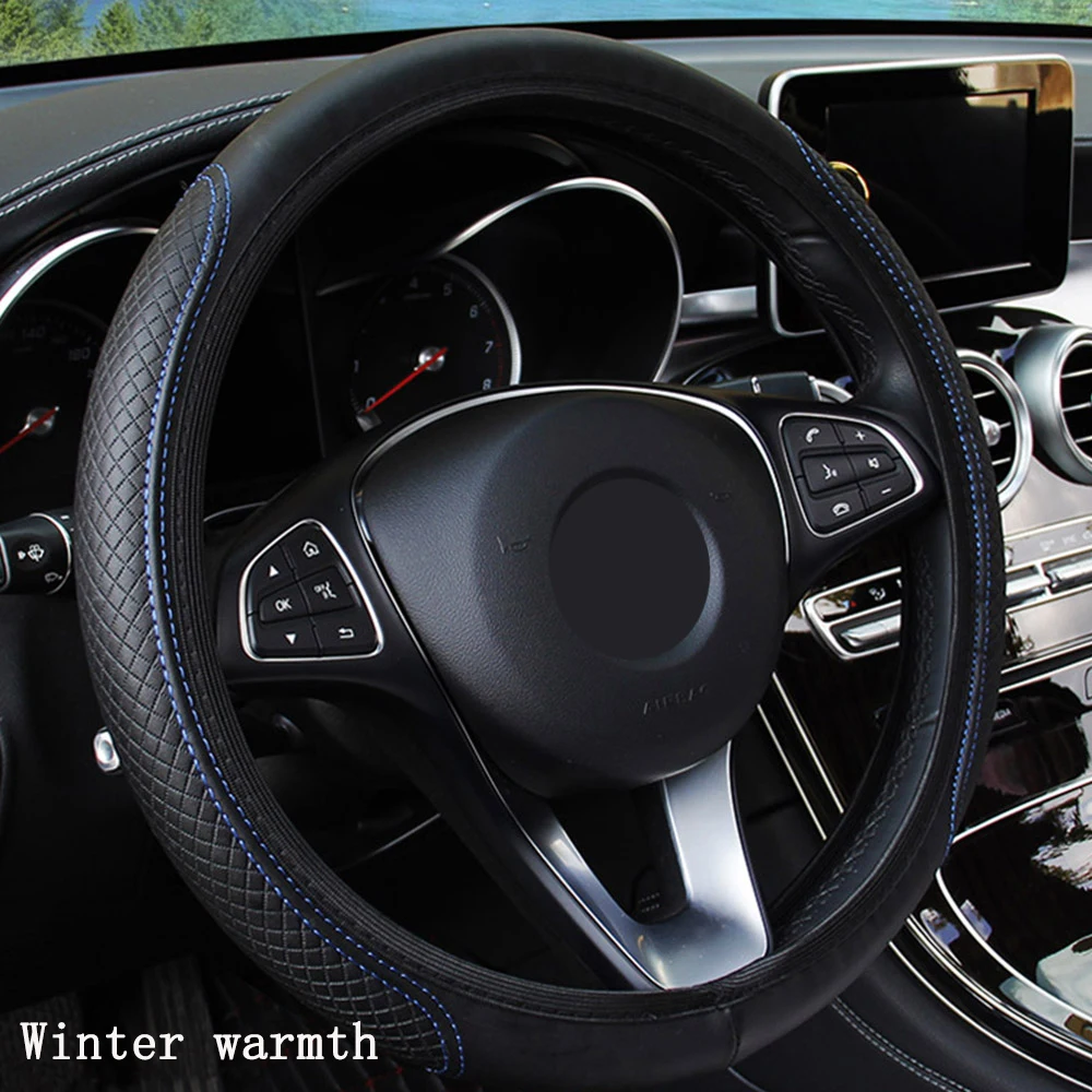 Car Styling Steering Wheel Cover For Renault Duster Logan Megane 2 3 1 Clio 4 Laguna Scenic Master Koleos Captur Dacia Sandero | Автомобили