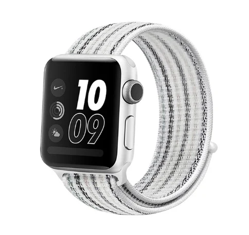 Ремешок для наручных часов Apple Watch 4 5 серии 3/2/1 38 мм 42 мм мягкий нейлон дышащий сменный ремешок Спортивные петли для наручных часов iwatch серии 4 40 мм 44 мм - Цвет ремешка: 31