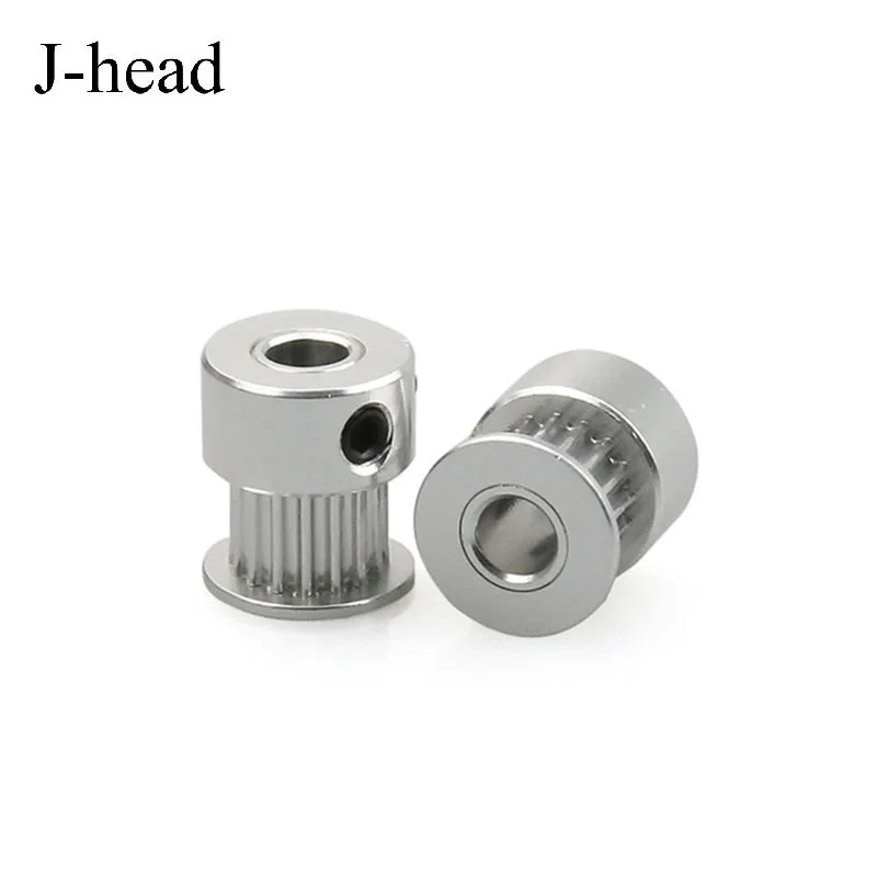 J-head Nuts of metal GT2 Timing Pulley 16 Tooth 2GT 20 Teeth Aluminum Bore 5mm 8mm Synchronous Wheels Gear Part  Width 6mm 10mm