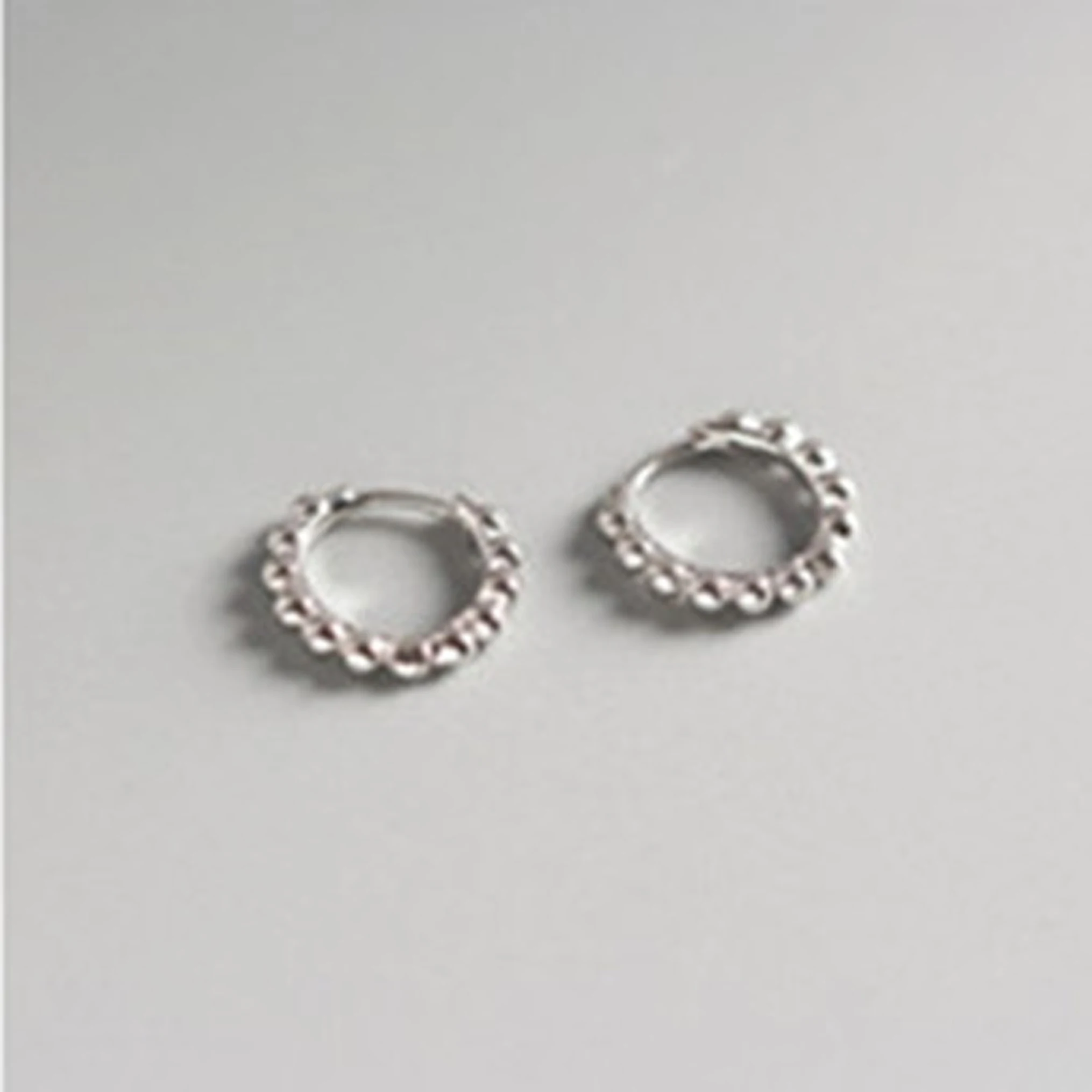 jzsm1587-silver Новинка, 925 пробы серебряные Простые Винтажные серьги-кольца для женщин, гипоаллергенные массивные ювелирные изделия, модный подарок - Окраска металла: jzsm1587-silver