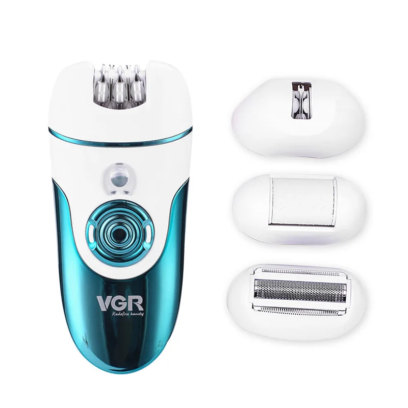 

Vgr V-700 5-In-1 Rechargeable Electric Female Razor Epilator Scraping Female Bikini Body Hair Removal Machine Epilator (EU Plug)