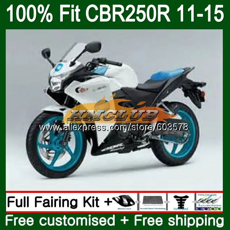 Литья под давлением для HONDA CBR250R MC41 2011 2012 2013 KONICA синий 91CL. 38 CBR250 R CBR 250R CBR 250 R, возрастом 11, 12, 13, 14, 15, обтекатель - Цвет: No. 1