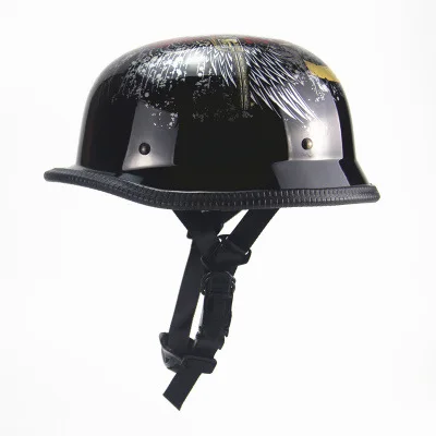 

Retro Helmet Cool Summer Retro Harley Half Helmet Half Cover Type Motorcycle Helmet Men's