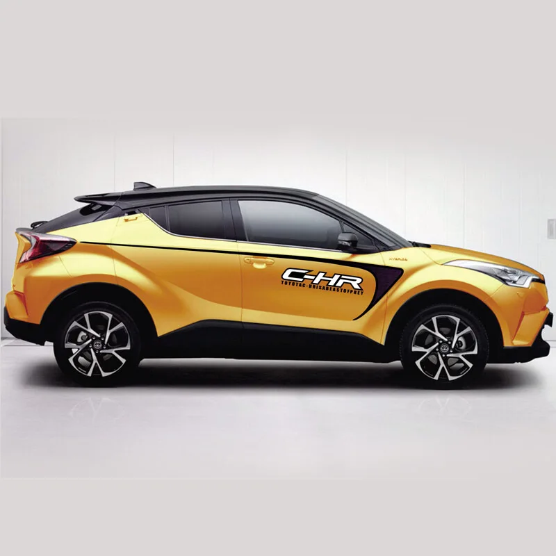 Автомобильный Стайлинг, Спортивная Автомобильная Наклейка для Toyota C-HR, внешняя наклейка для кузова, автомобильная виниловая пленка, наклейки, Авто Наклейка