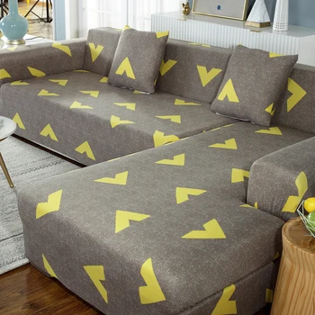 

Couch Cover Waterproof Elastic Armchair Cover Corner Sofa Cover for Living Room Stretch Slipcover for L Shape 1/2/3/4 Seater