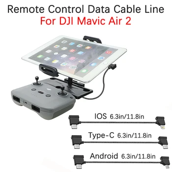 DJI Mavic3/Air2/2S/Mini 3/3Pro 드론 원격 제어 전화 태블릿 안드로이드 마이크로 USB/유형-C/IOS 연결 데이터 라인 액세서리