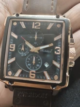 Reloj deportivo para hombre, cronógrafo de cuarzo, con Esfera Grande cuadrada de cuero, marca superior de lujo, a la moda, resistente al agua, nuevo, 2021