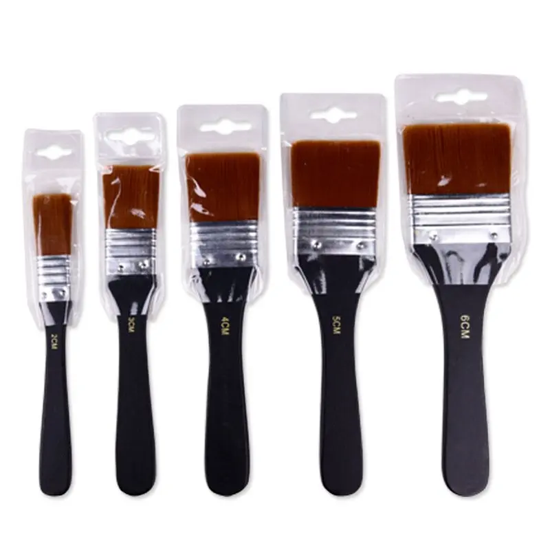 best paint roller 5Pcs/set Nylon Brush 2CM/3CM/4CM/5CM/6CM House Decoration Wall Furniture Painting Dedicated High Quality Soft Hair Brush Set texture roller