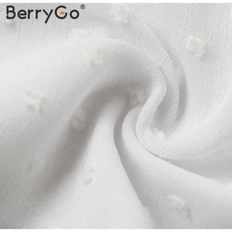 BerryGo, сексуальные короткие топы с v-образным вырезом в горошек и цветами, женские повседневные летние топы с высокой талией, женские топы с рукавами-фонариками, уличная одежда, Женский Топ
