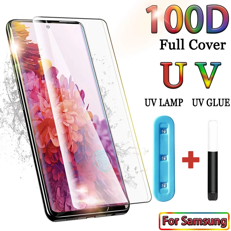 Защитное стекло закаленное для Samsung Galaxy S21/S20/Note Ultra/S10/S9/S8 Plus/S10E/20/8/S9/10 S | Мобильные