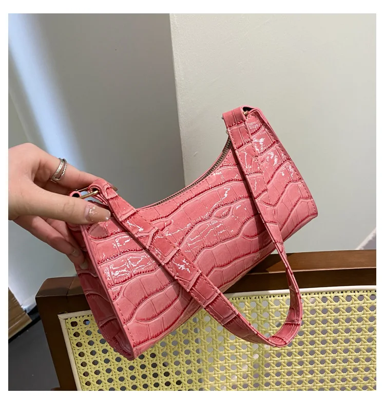 Summer Lace Floral Stitching Shoulder Bag for Women 2022 Soft PU Leather Underarm Bags Beach Travel Handbag Girls Small Tote Bag