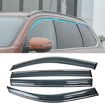 

For MITSUBISHI OUTLANDER GF/GG/ZJ/ZK 2013-2019 Car Window Sun Rain Shade Visor Shield Shelter Protector Cover Trim Frame Sticker