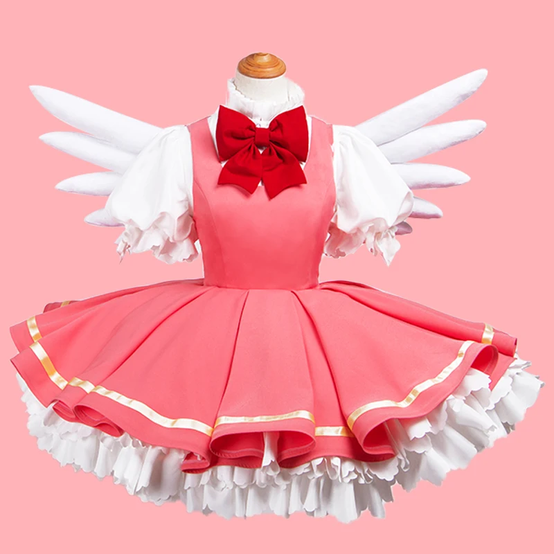 

Карточка Captor Kinomoto Sakura, костюм для косплея, Высококачественная униформа, детская одежда для ролевых игр, размеры, Новинка