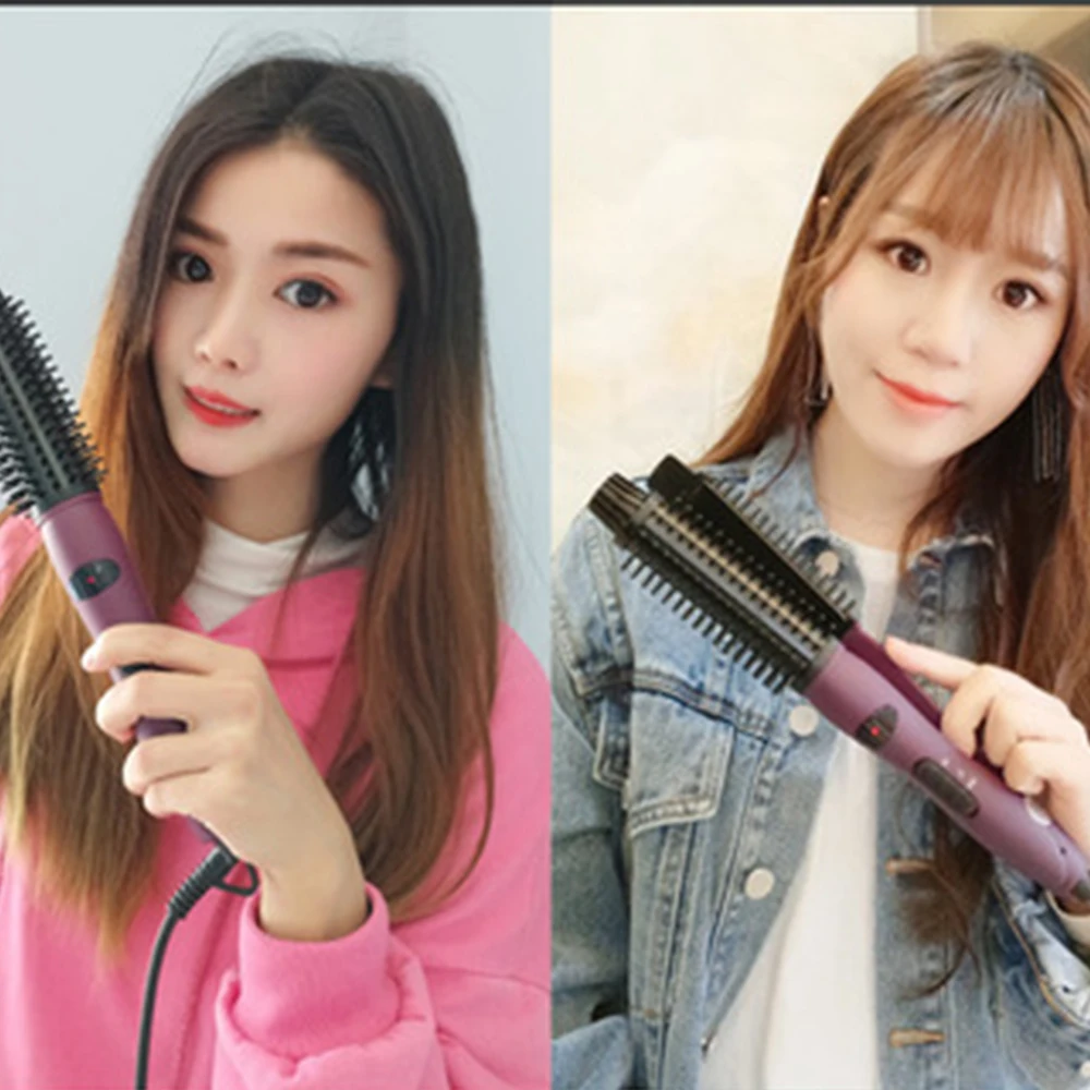 Pro Straightening Irons Electric Hair Straightener Brush Styling Hair Straightener Comb Hair Care Auto Massager Simply 2