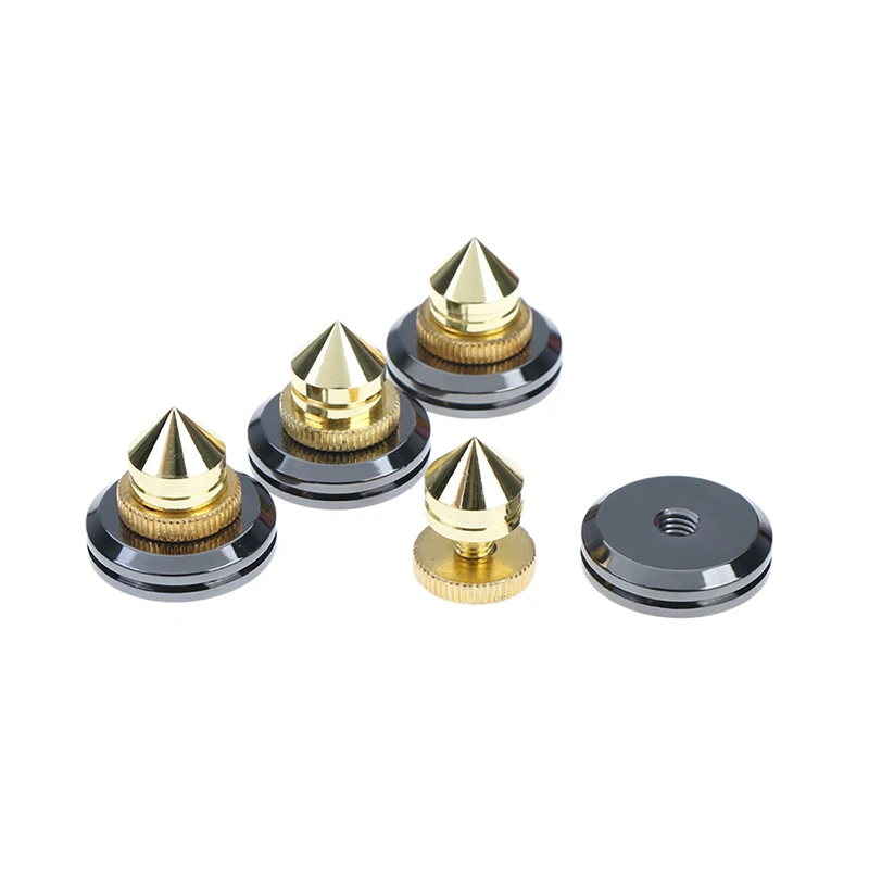 4 Sets Mini Portable Audio Speaker Spikes Speakers Repair Parts DIY Speaker Stand Shock Pin Nails And Pads Accessories