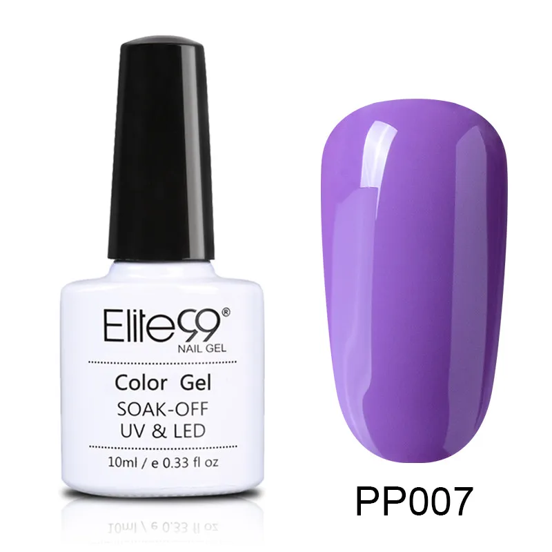 PP007 Elite99 10 мл телесный цвет серии гель лак для ногтей полу Перманентный лак для ногтей УФ гель лак для ногтей, маникюр Эмаль Лак Гибридный лак - Цвет: PP007