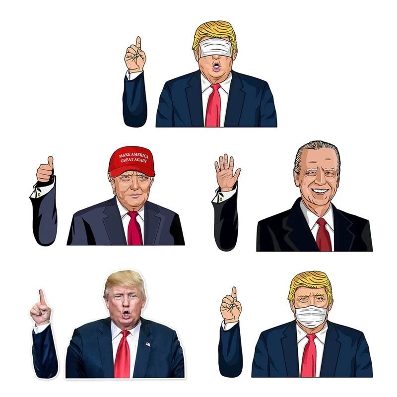 

Funny Car Wiindow Wiper Sticker US Presidential Election Trump Biden Style Windshield Decals Wiving Stickers Auto Decoration
