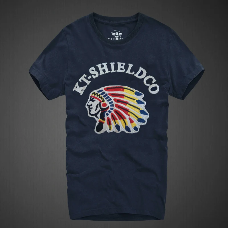 KT6848NavyBlue Коллекция, Мужская футболка, хлопок, высокое качество, футболка, известный бренд, ограниченная серия, повседневные мужские футболки в стиле хип-хоп с принтом, футболка, топ - Цвет: KT6848NavyBlue