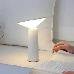 Dimmable сенсорный светодиодный настольный светильник без полировки регулировка яркости освещения мини USB перезаряжаемая лампа для