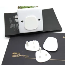 Великобритания вилка 3 отверстия розетка Крышка для ребенка Электрическая безопасность протектор Защита пластиковые защитные колпачки для безопасности ребенка