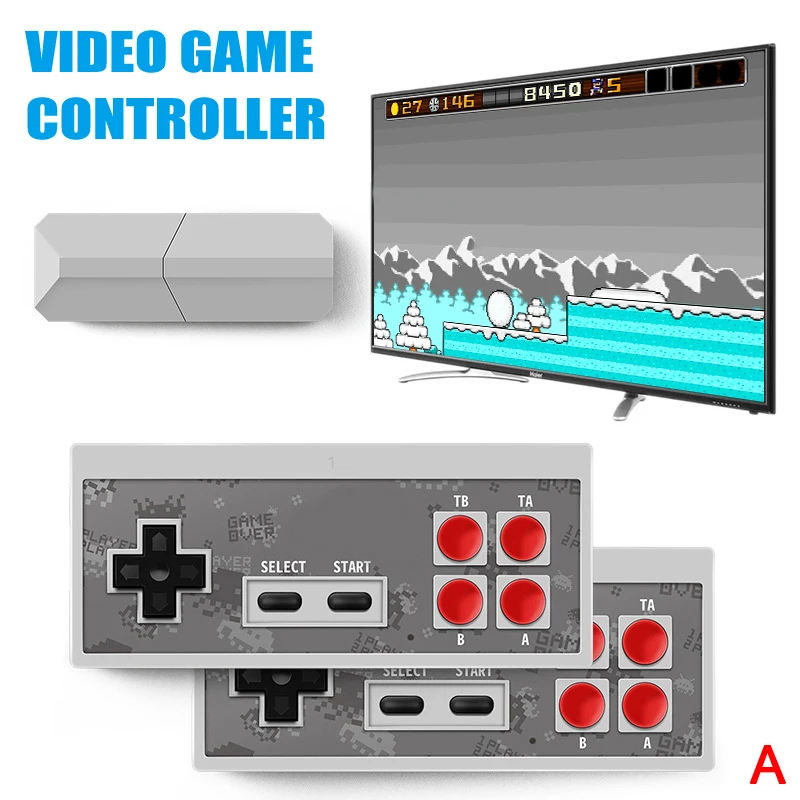 Ретро-палка USB беспроводной портативный для ТВ-видео игры прочный контроллер видеоигры HSJ-19 - Цвет: a