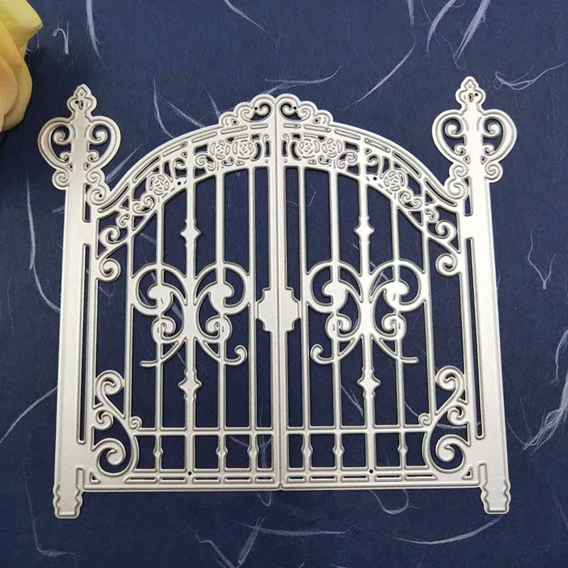 

2020 Butterfly Gate Cutting Dies Big Door Stencil for DIY Scrapbooking Card Decorative House Dies