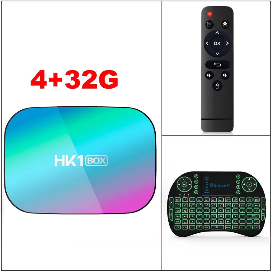 HK1BOX 4 Гб 128 Гб 8K Amlogic S905X3 Smart tv BOX Android 9,0 двойной Wifi 1080P 4K Youtube ТВ-приставка PK X96AIR X3 A95XF3 - Цвет: 4G32G ADD I8