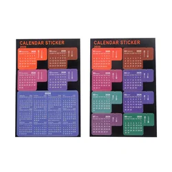 1 Set 2020 Calendar Sticker Monthly Calendar Label Practical Sticker Self-Adhesive Divider Schedule Planner