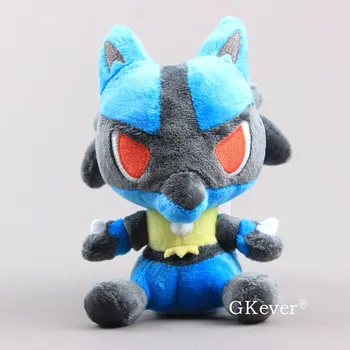 

7"17 cm Lucario Soft Stuffed Animals Anime Cartoon Figure Plush Toy Children Gift