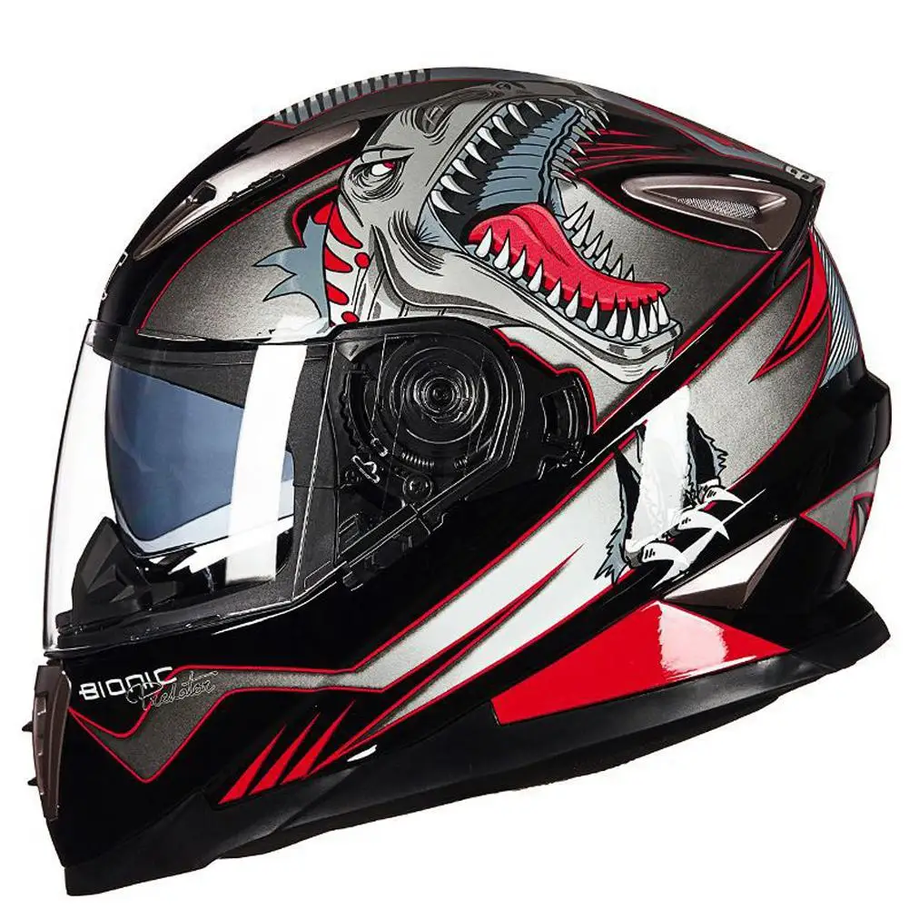 

TWISTER.CK Motorcycle Helmet Double Lens Safety Full Cover Hard Shell Helmet