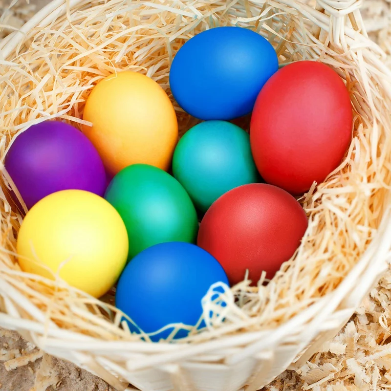24 шт. яйцо набор шейкеров фотографический фон с пасхальными яйцами Погремушки яйца музыкальные яйца Пластик яиц на Пасху вечерние благосклонности вечерние поставки музыкальные игрушки