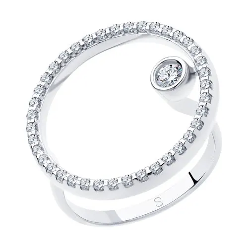 SOKOLOV ring with cubic silver