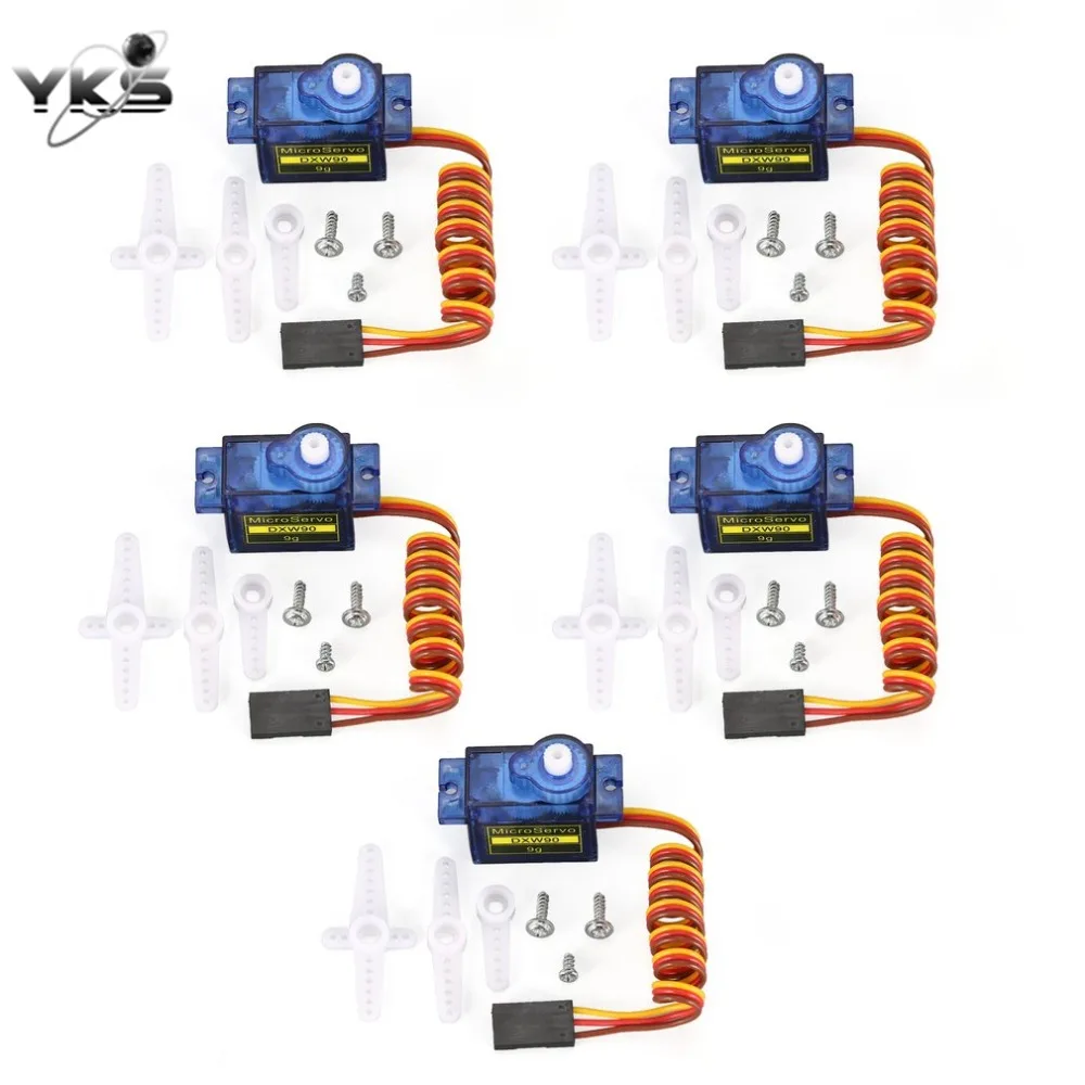 

5pcs/10pcs DXW 90 9G Micro Servo Motor Horns for SG90 RC Robot Arm Helicopter Foamy Airplane Controls Car Boat Spare Toys Parts