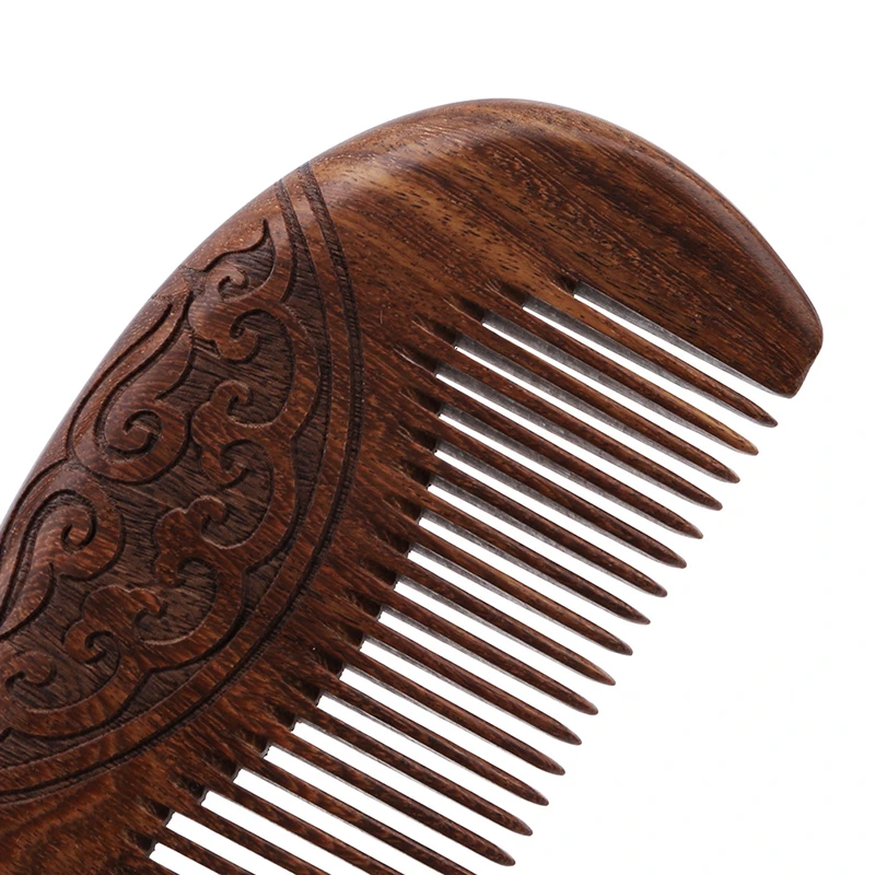 New Arrivals Vintage Static Lice Beard Comb Hairstyle Pocket Comb Sandalwood Natural Super Narrow Dent Wood Combs 1PC