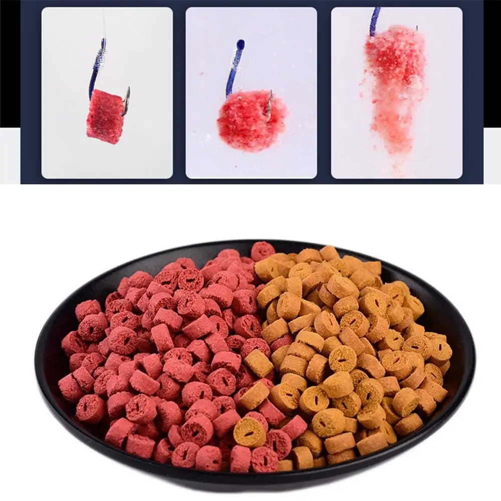 100 bouillettes creuses rouges pour carpe herbivore - appâts particules insectes 25g pêche amorçage