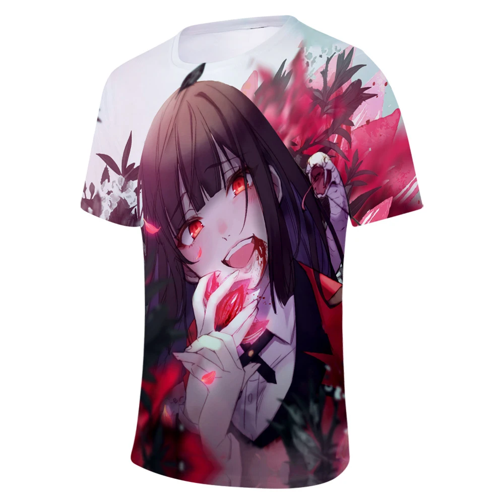 Kakegurui-компульсивный игрок 3D принт Мода Косплей Костюм короткий рукав повседневные футболки 2