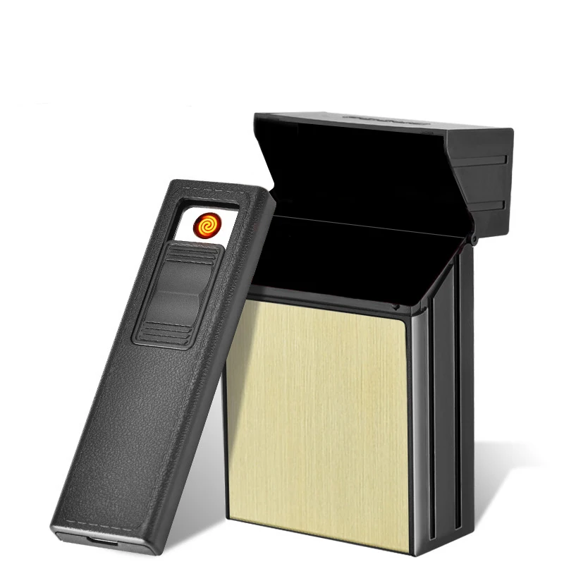 Зажигалка для сигарет 2 в 1 курения из Беспламенного алюминиевого сплава с usb