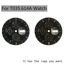 36,3 мм Циферблат подходит для часов T035614A Мужские механические часы T035 текстовые часы аксессуары Подходит для T035614 запасные части
