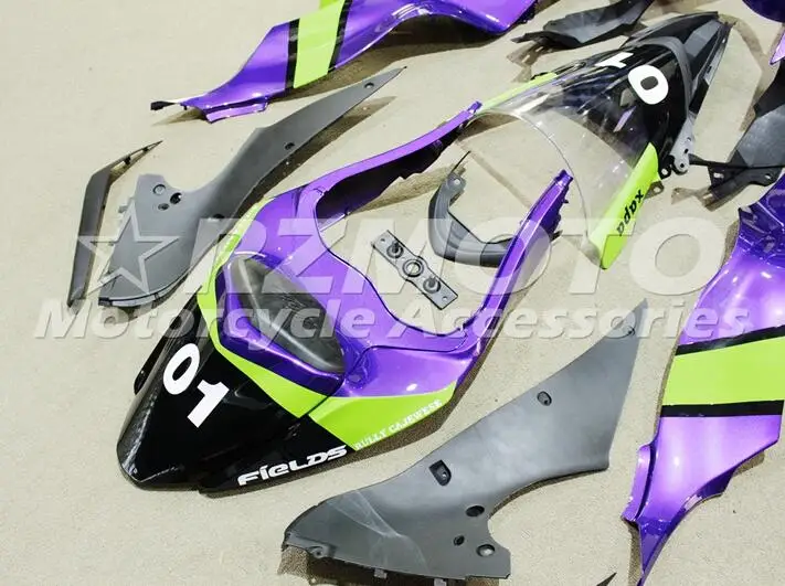 ABS полный обтекатель комплект подходит для Kawasaki ZX6R 2013 Обтекатели ZX-6R Ninja 636 599 фиолетовый зеленый