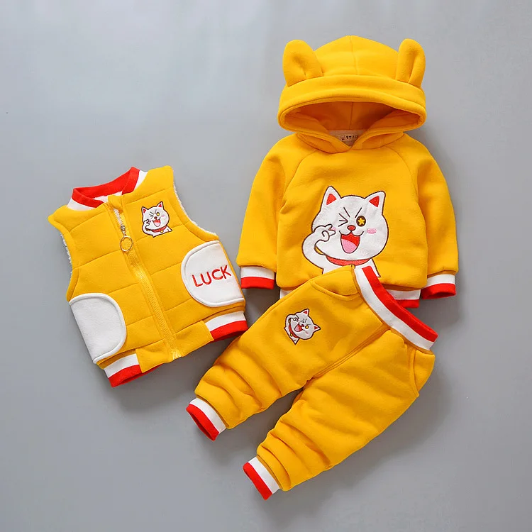 

Autumn And Winter Days Cotton-padded Clothes-And-a-Half-Year-Old Male Baby Clothes Winter Infant Child 0-1-2-3 WOMEN'S Suit B Cl