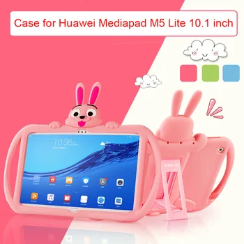 

Kids Case for Huawei MediaPad M5 Lite 10 BAH2-W09/AL10 Silicon Tablet Back Stand Cover Case for Huawei M5 Lite 10.1 Inch