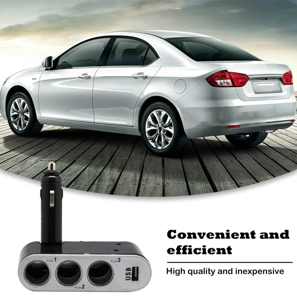Автомобильный Usb прикуриватель один для трех Usb автомобильный прикуриватель интегрированный 1 отверстие до 3 отверстия мульти-конвертер с отверстиями