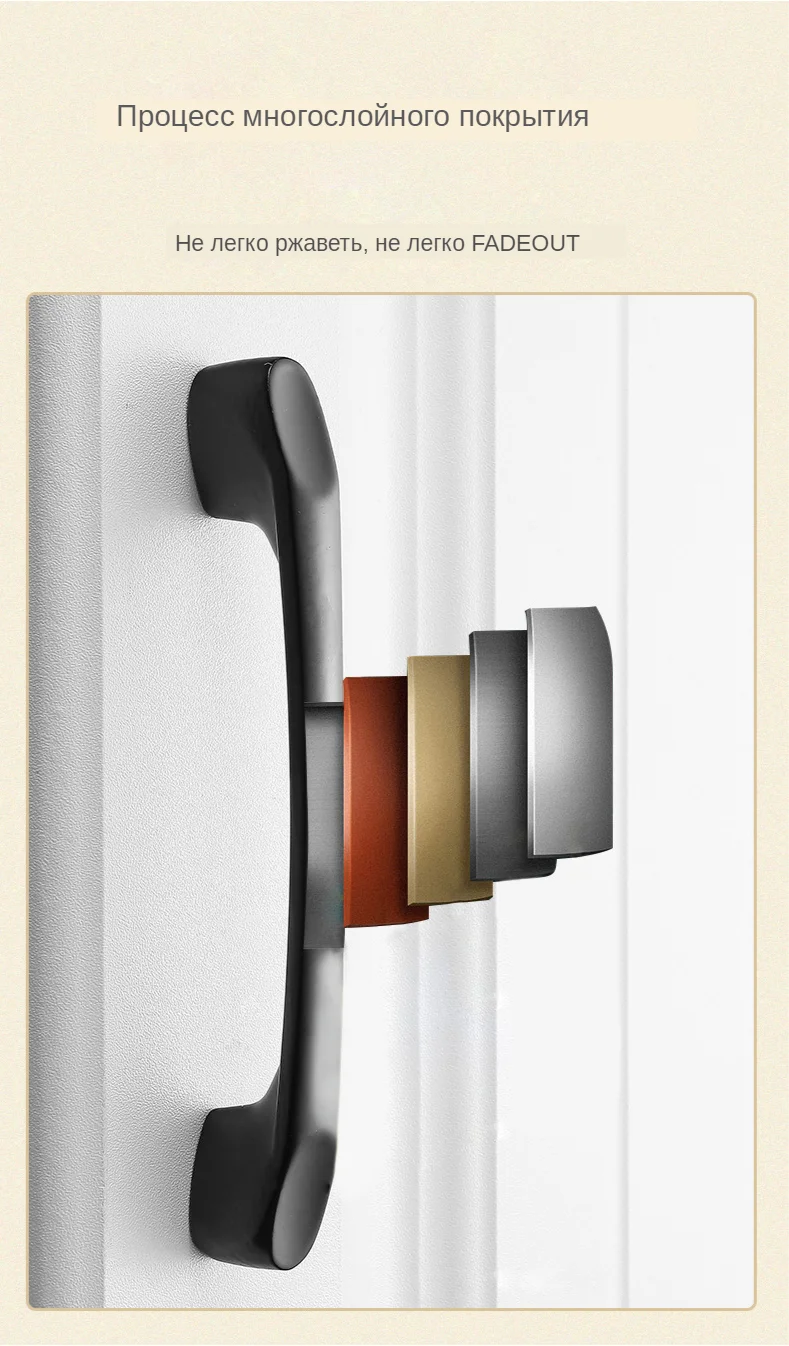 Aluminum Alloy Cabinet Handles Cupboard Pulls (3)