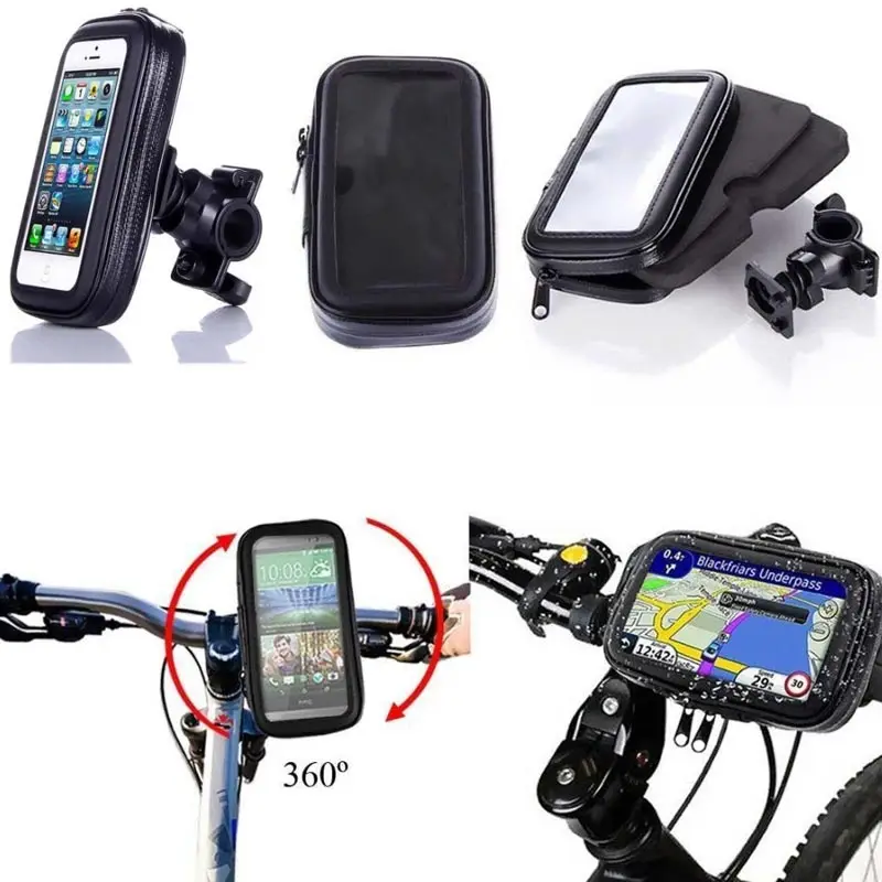 Waterproof Motorcycle Phone Holder & Stand with Secure Bag