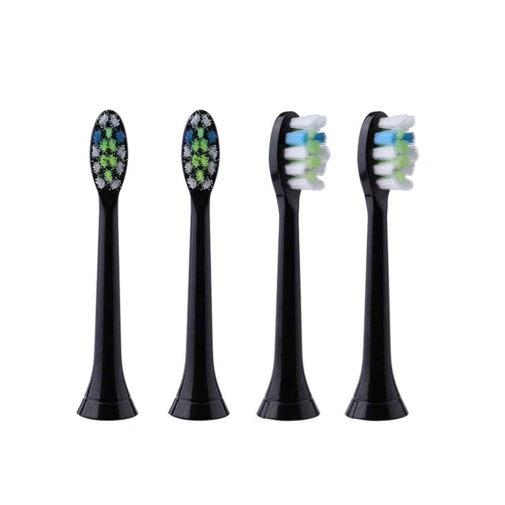 2/3/4 шт. для Philips Sonicare DiamondClean Замена HX6063/65 HX9342 HX6933 черный Зубная щётка замена электрической насадки - Цвет: 4pcs